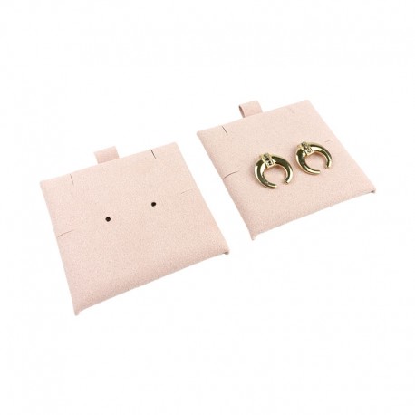 Taco rosa empolvado para pendientes, colgante o pulsera de joyería, bisutería 62x62 mm T-M1