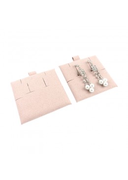 Taco rosa empolvado para pendientes omega, colgante o pulsera de joyería, bisutería 62x62 mm T-M2