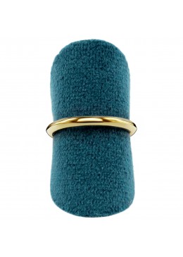 Expositor forrado en velvet azul para anillo o sortija de joyeria bisuteria y joyas