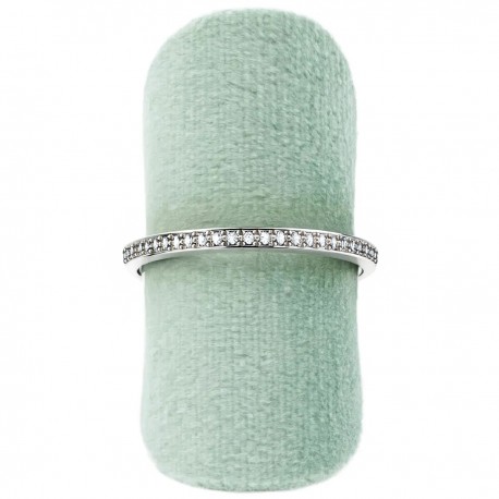 Expositor forrado en velvet aguamarina para anillo o sortija de joyeria bisuteria y joyas
