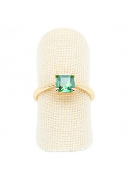 Expositor forrado en lino beige para anillo o sortija de joyeria bisuteria y joyas