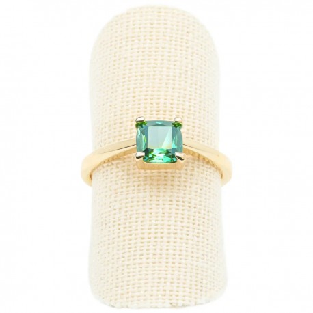 Expositor forrado en lino beige para anillo o sortija de joyeria bisuteria y joyas