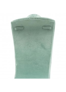 Peto forrado en velvet aguamarina para colgante o collar de joyeria bisuteria y joyas