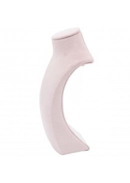 Peto forrado en velvet rosa para colgante o collar de joyeria bisuteria y joyas