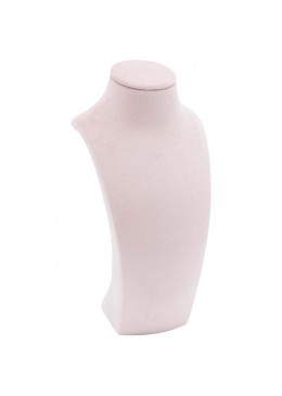 Peto forrado en velvet rosa para colgante o collar de joyeria bisuteria y joyas