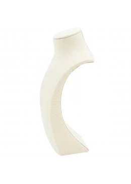 Peto forrado en lino beige para colgante o collar de joyeria bisuteria y joyas