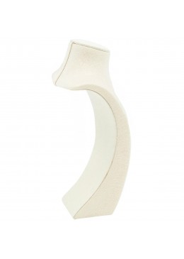 Peto forrado en lino beige para colgante o collar de joyeria bisuteria y joyas