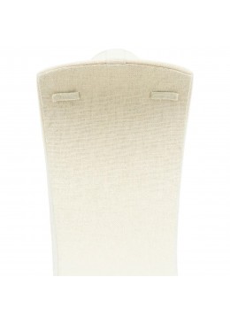 Peto forrado en lino beige para colgante o collar de joyeria bisuteria y joyas