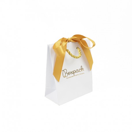 Bolsa ribbons de papel mate para joyeria bisuteria y relojeria BR-M