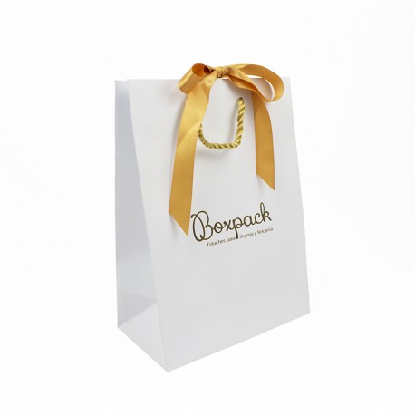 Bolsa ribbons de papel mate para joyeria bisuteria y relojeria BR-L