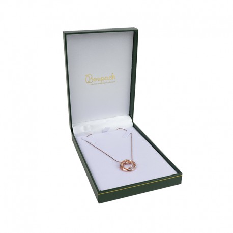 Estuche forrado de imitacion piel para collar gargantilla de joyeria bisuteria y joyas J-15-C