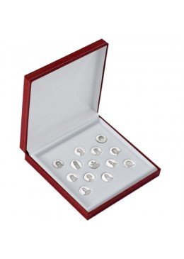 Estuche forrado de imitacion piel para Arras de 20 mm de boda matrimonio joyeria joyas 