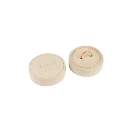 Caja redonda para anillo o pendientes o colgante de joyeria bisuteria y joyas