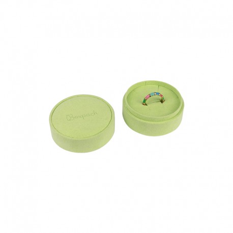 Caja redonda para anillo o pendientes o colgante de joyeria bisuteria y joyas