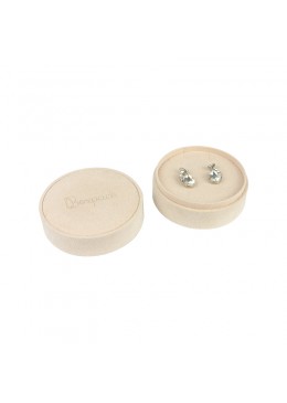 Caja redonda para anillo o pendientes o colgante de joyeria bisuteria y joyas