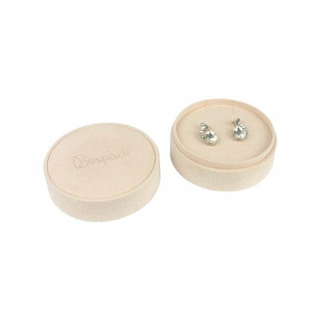 Caja redonda para anillo o pendientes o colgante de joyeria bisuteria y joyas