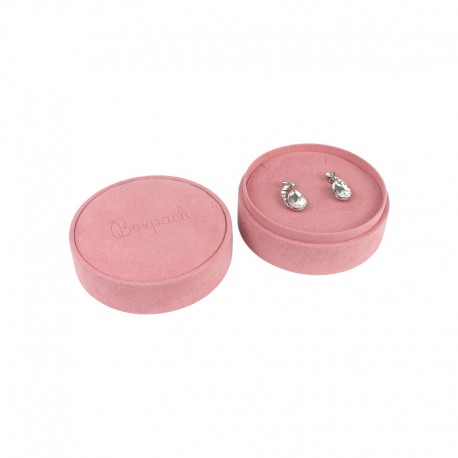 Caja redonda para anillo o pendientes o colgante de joyeria bisuteria y joyas