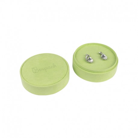 Caja redonda para anillo o pendientes o colgante de joyeria bisuteria y joyas