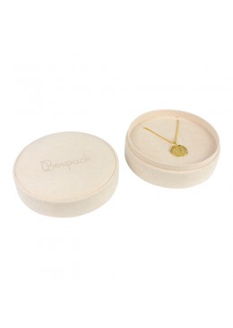 Caja redonda para anillo o pendientes o colgante de joyeria bisuteria y joyas