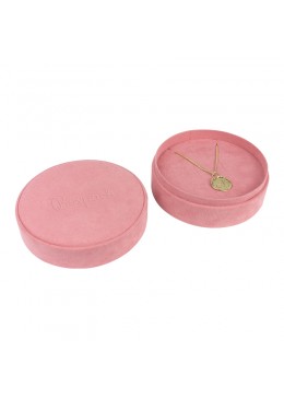 Caja redonda para anillo o pendientes o colgante de joyeria bisuteria y joyas