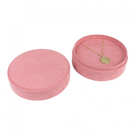 Caja redonda para anillo o pendientes o colgante de joyeria bisuteria y joyas
