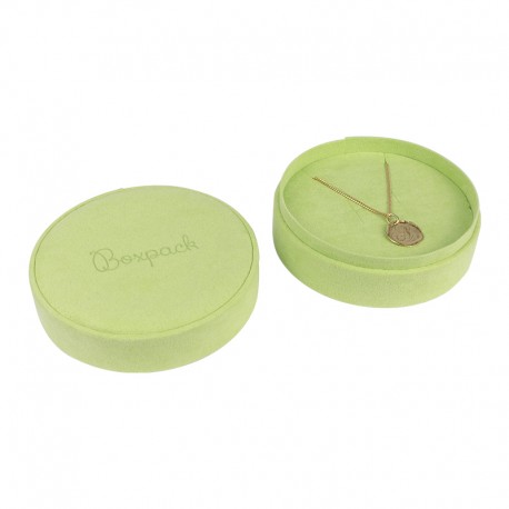 Caja redonda para anillo o pendientes o colgante de joyeria bisuteria y joyas