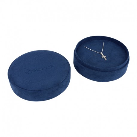 Caja redonda para anillo o pendientes o colgante de joyeria bisuteria y joyas