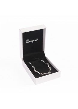 Estuche para colgante blanco interior negro 59x79x24mm FR-3-C 