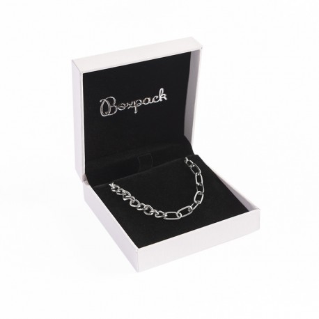 Estuche para colgante blanco interior negro 87x91x30mm FR-4-C 