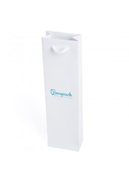 Bolsa blanca asa blanca de papel mate para joyeria bisuteria y relojeria B-B
