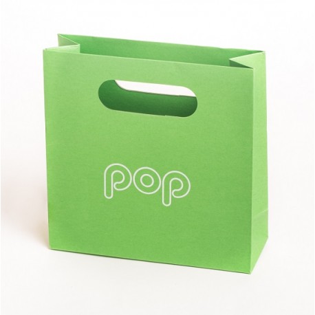 Bolsa de papel de asa troquelada para joyeria bisuteria y joyas BPO-M 