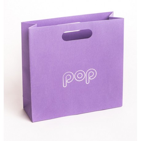 Bolsa de papel de asa troquelada para joyeria bisuteria y joyas BPO-L