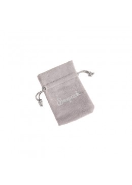 Bolsa de terciopelo color gris para joyeria bisuteria y joyas 65x95mm 301-G