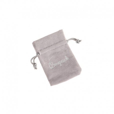 Bolsa de terciopelo color gris para joyeria bisuteria y joyas 65x95mm 301-G