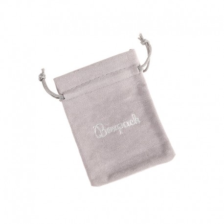 Bolsa de terciopelo color marron chocolate para joyeria bisuteria y joyas 95x125mm 302-M