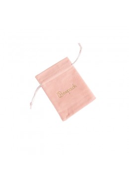 Bolsa de terciopelo color rosa palo para joyeria bisuteria y joyas 95x125mm 302-RP