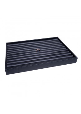Bandeja para anillos y sortijas negra para joyería, bisutería y joyas 315x225x30 mm BJ-S