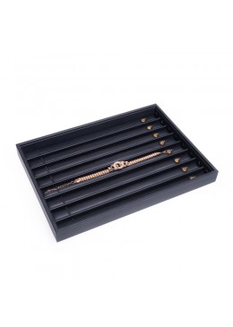 Bandeja para collares o cadenas de joyeria bisuteria y joyas color negro 315x225x30 mm BJ-C