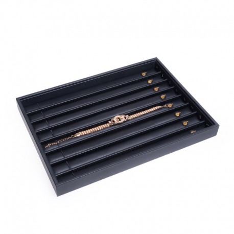 Bandeja para collares o cadenas de joyeria bisuteria y joyas color negro 315x225x30 mm BJ-C