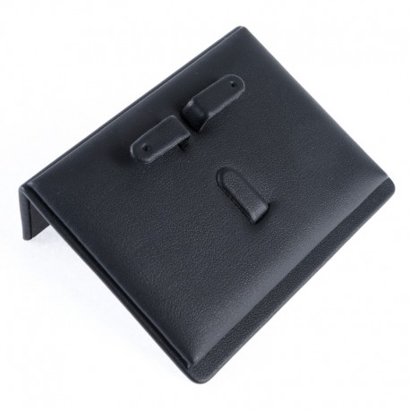 Expositor de polipiel para juego de anillo y pendientes de joyeria bisuteria y joyas DP7