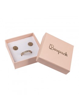 Caja de carton para juego de pendientes, sortija y colgante de joyeria y bisuteria PI-60