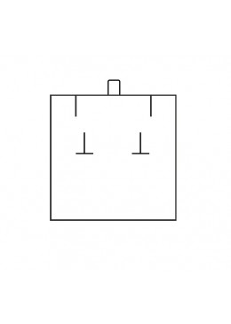 ESTUCHE PARA PENDIENTES COLOR NEGRO 62x67x52 Mm. EB-1-P