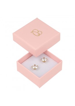 Caja de cartón rosa para pendientes de joyeria y bisuteria RS-40