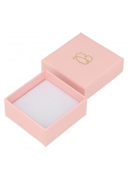 Caja de cartón rosa para pendientes de joyeria y bisuteria RS-40