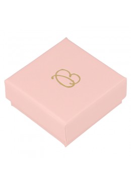 Caja de cartón rosa para pendientes de joyeria y bisuteria RS-40