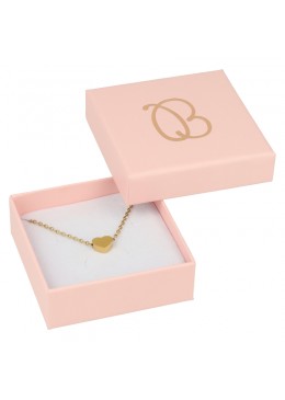 Caja de carton para juego de pendientes, sortija y colgante de joyeria y bisuteria rs-60