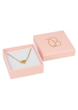 Caja de carton para juego de pendientes, sortija y colgante de joyeria y bisuteria rs-60