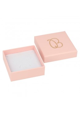 Caja de carton para juego de pendientes, sortija y colgante de joyeria y bisuteria rs-60