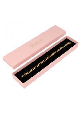 Caja de cartón rosa pulsera extendida de joyería bisutería y joyas RS-51