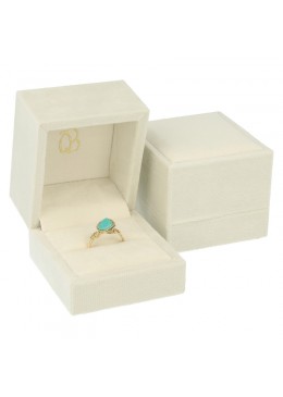 ESTUCHE PARA ANILLO COLOR BEIGE 61x66x55 Mm. VT-1-S-BE